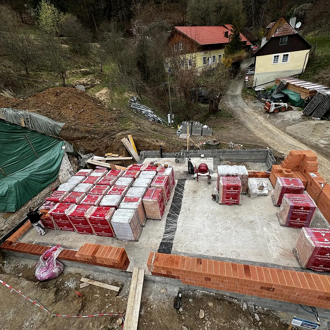 Baustelle Weissenkirchen, Eckl Bau